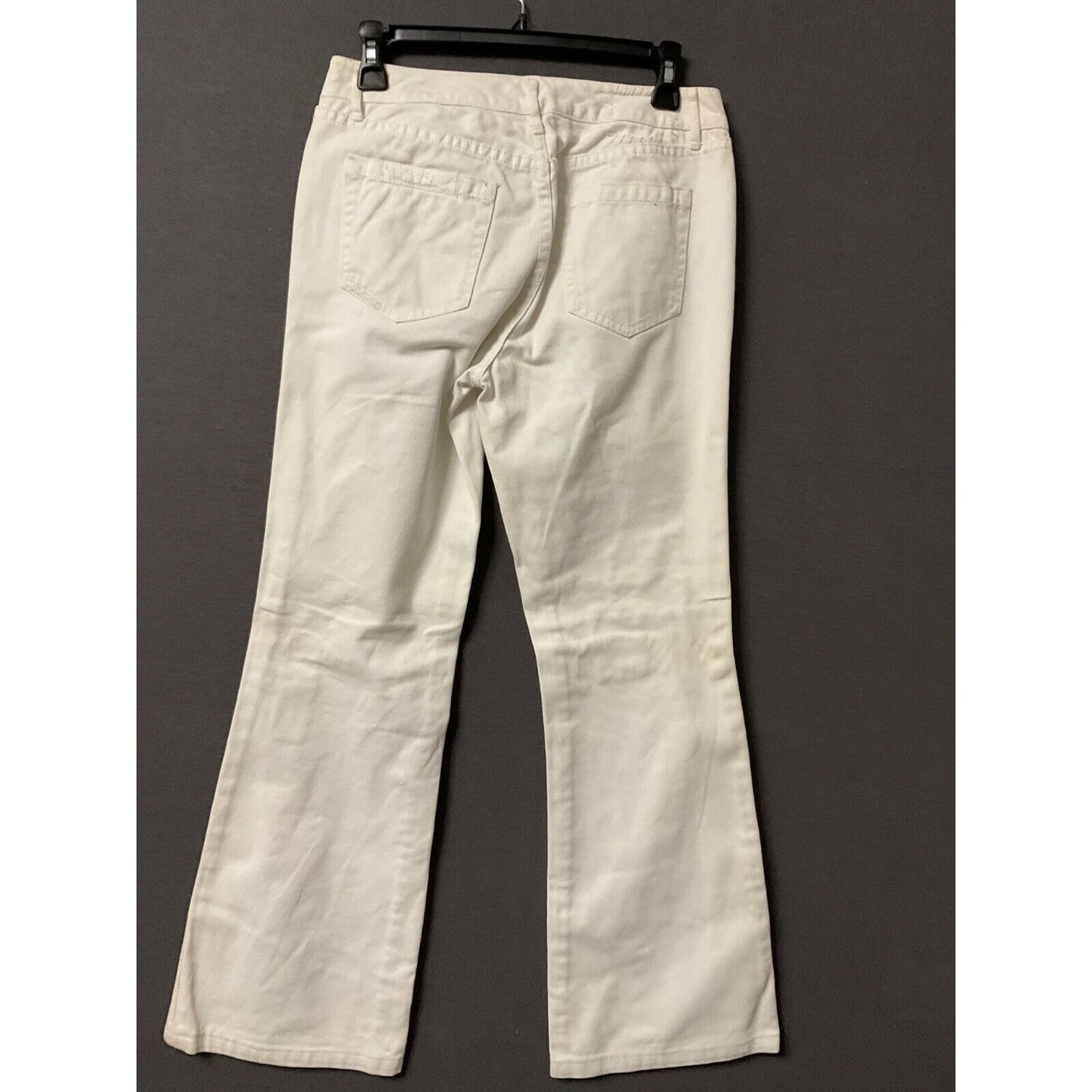 Tommy Hilfiger White Flare Jeans Low Rise Women's Size 4 Distressed VTG