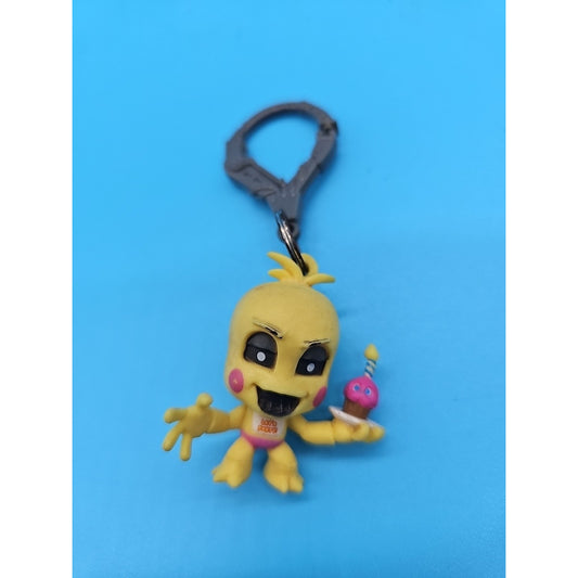 FNAF Toy Chica Keychain Clip Figure 2015 Five Nights at Freddy’s Backpack Hanger