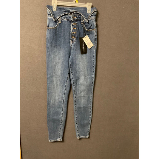 Kendall + Kylie Button-Up High Waist Denim Jeans, Size 25NWT