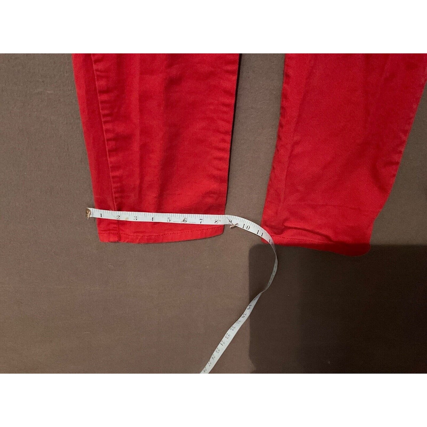 Lee Classic Fit Red Denim Pants 32x30 High Waist Cotton Blend Women’s High Waist
