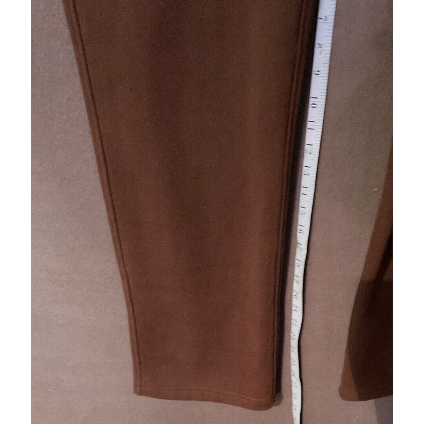 CRZ Yoga Fleece Lined Sweatpants Women Hot Fudge Brown Medium Tall w/Pockets