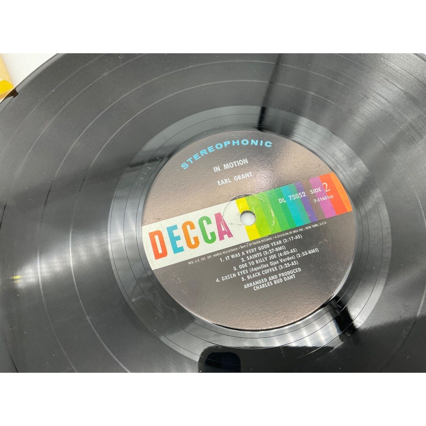 1962 Earl Grant LP "Beyond The Reef", Decca, Easy Listening/Jazz, Good/VG