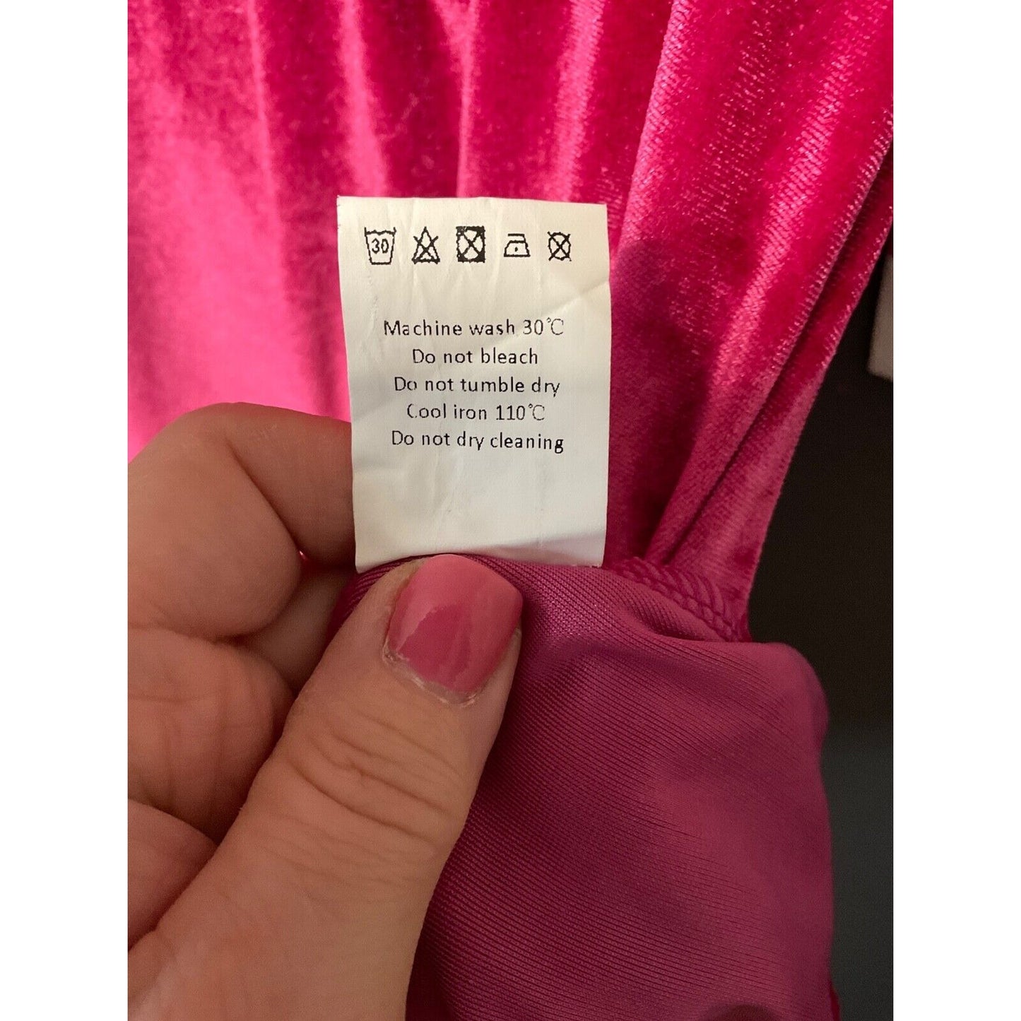 Allegra K Women’s Pink Velvet A-Line Dress With White Collar Size S Retro