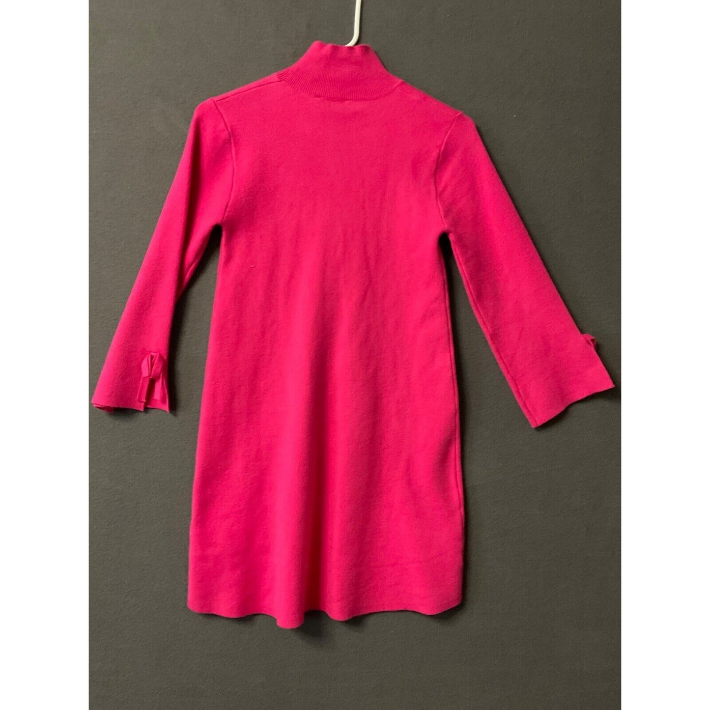 Zara Pink Mock Neck Sweater Dress with Bow Sleeves Women's Small