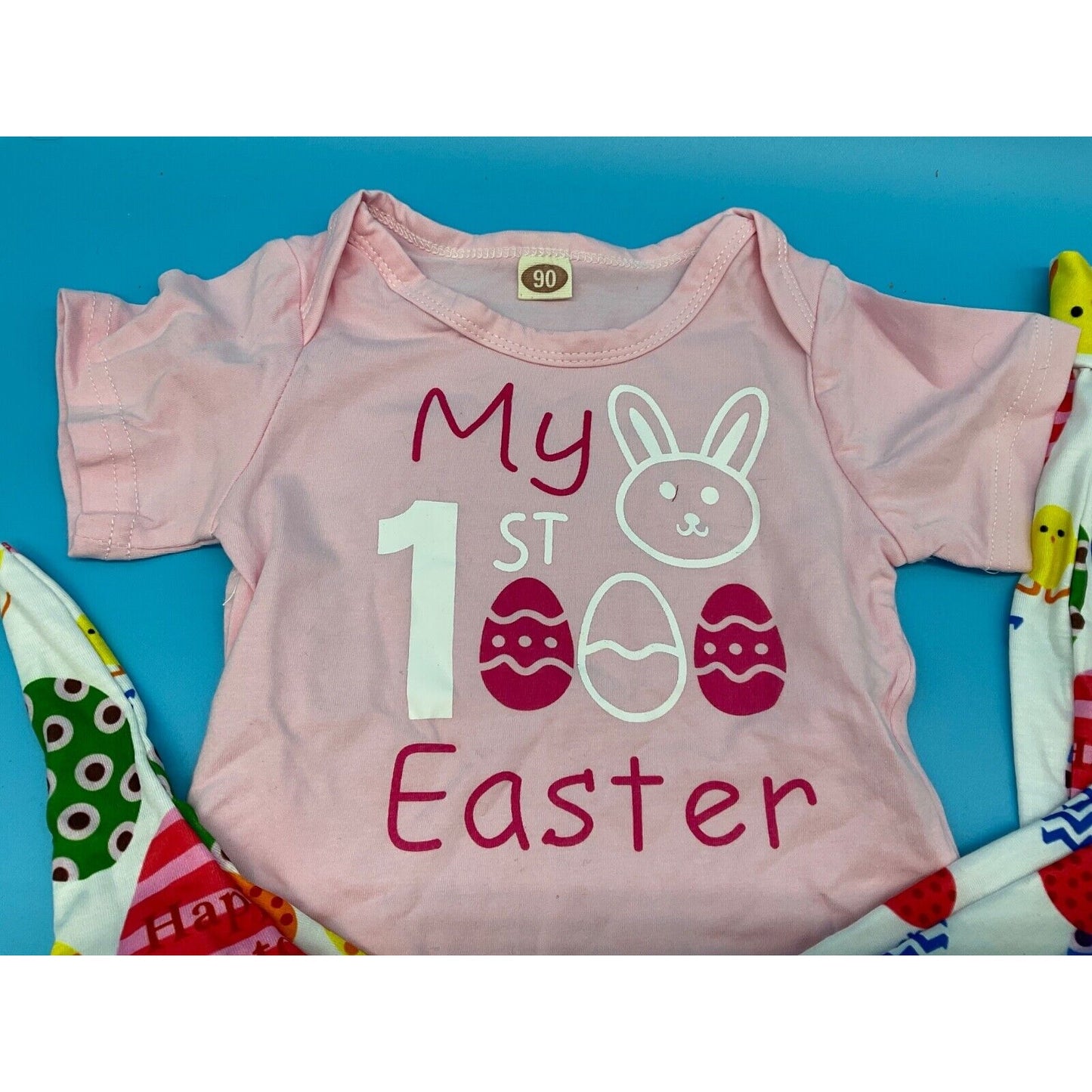 Baby Girl Easter Outfit 12-18M 4pc Set Bunny Chick Spring Clothes
