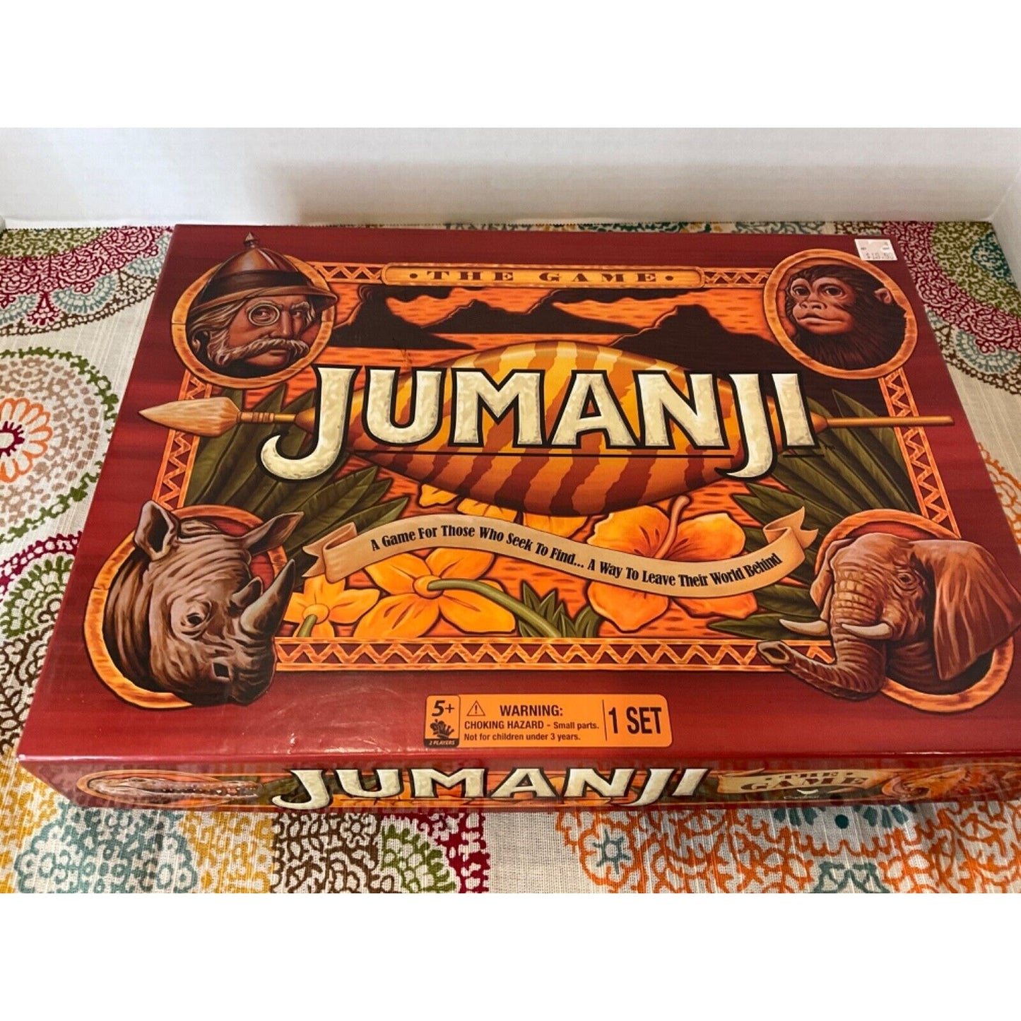 Jumanji 2017 Board Game by Cardinal Missing Instructions Family Night Fantasy