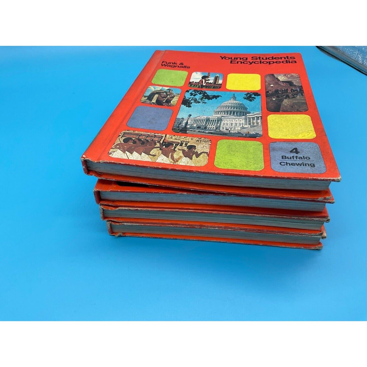 Funk & Wagnalls Young Students Full Encyclopedia Vol. 1,2.3,4 ( 1972-1973) VTG