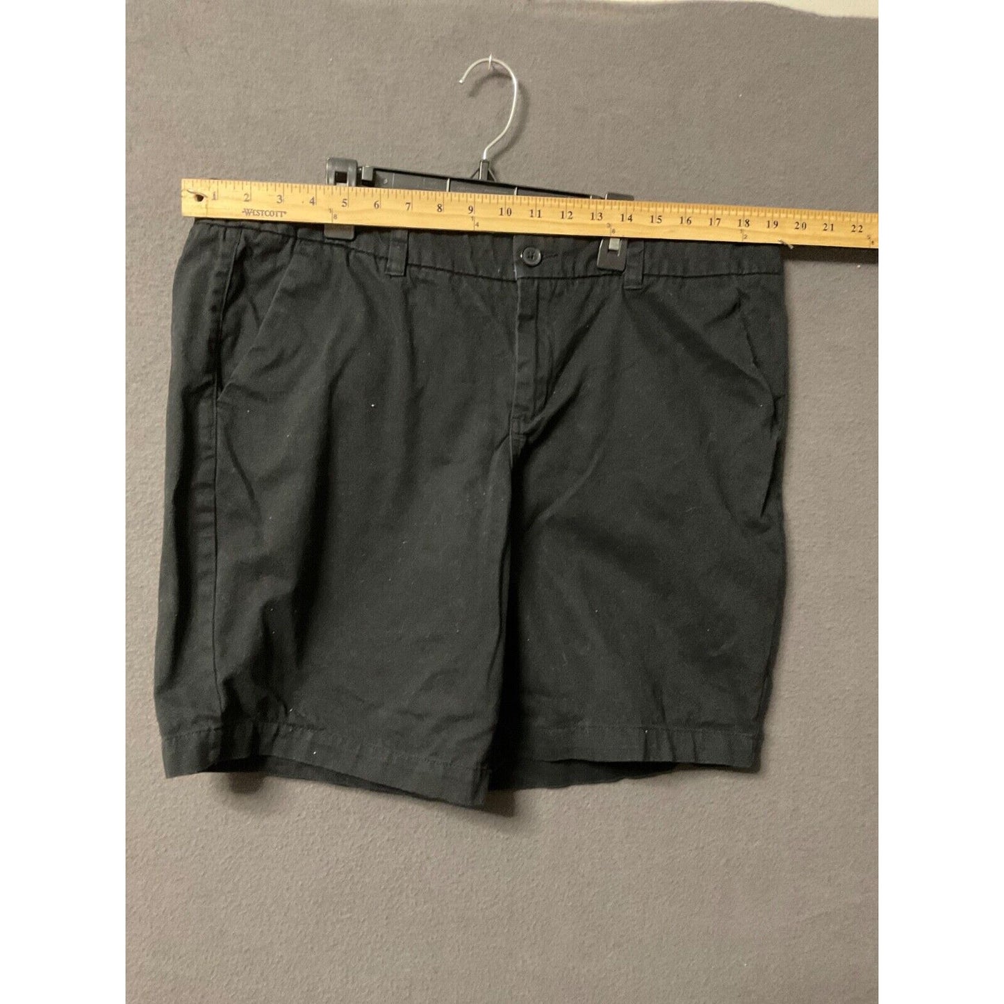 Merona Women's Black Casual Shorts Size 16 Stretch Cotton Blend Chino