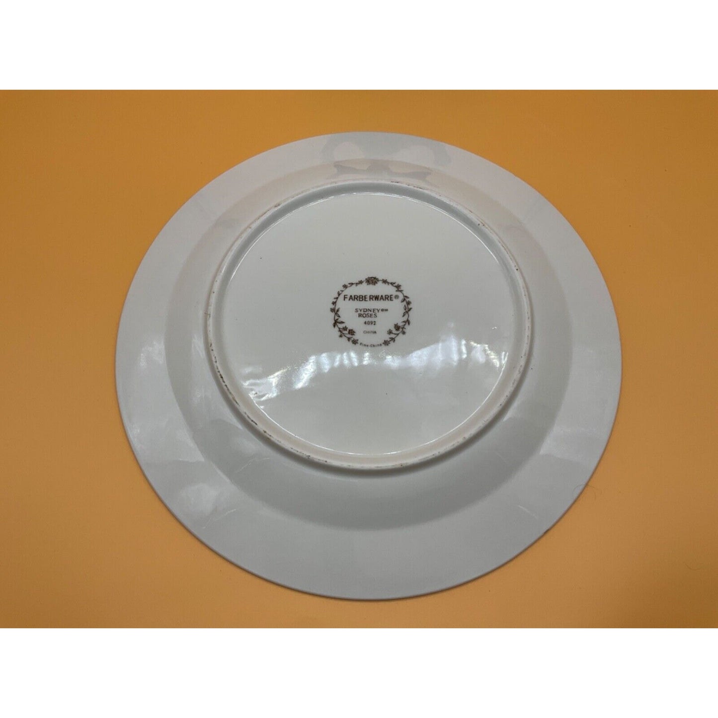 Farberware Sydney Roses 12" Platter 1998 Gold Trim Fine China