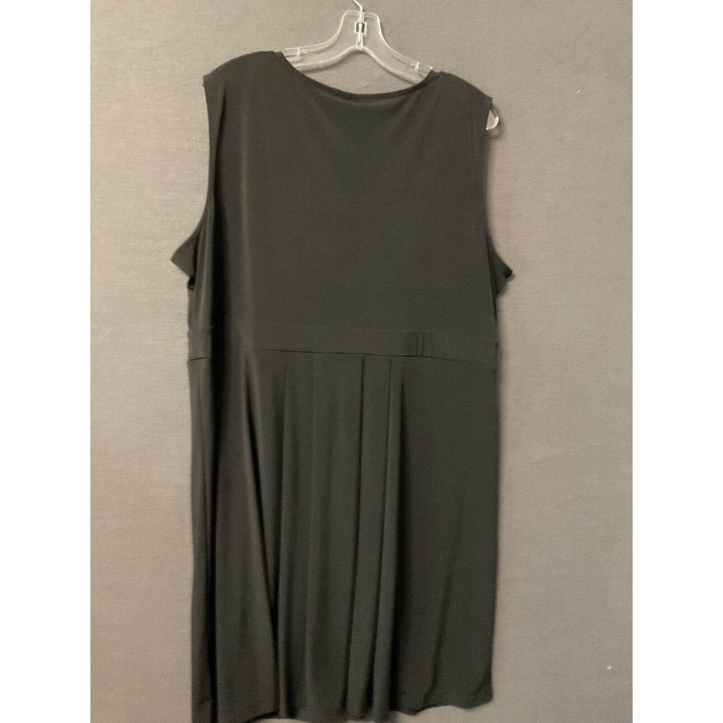Madison Black Ruffle Detail Dress 3X Plus Women’s Sleeveless Elegant Style