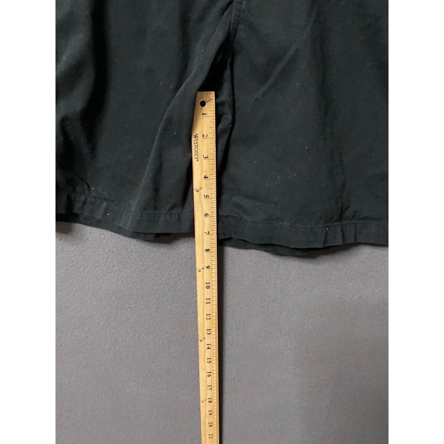 Merona Women's Black Casual Shorts Size 16 Stretch Cotton Blend Chino