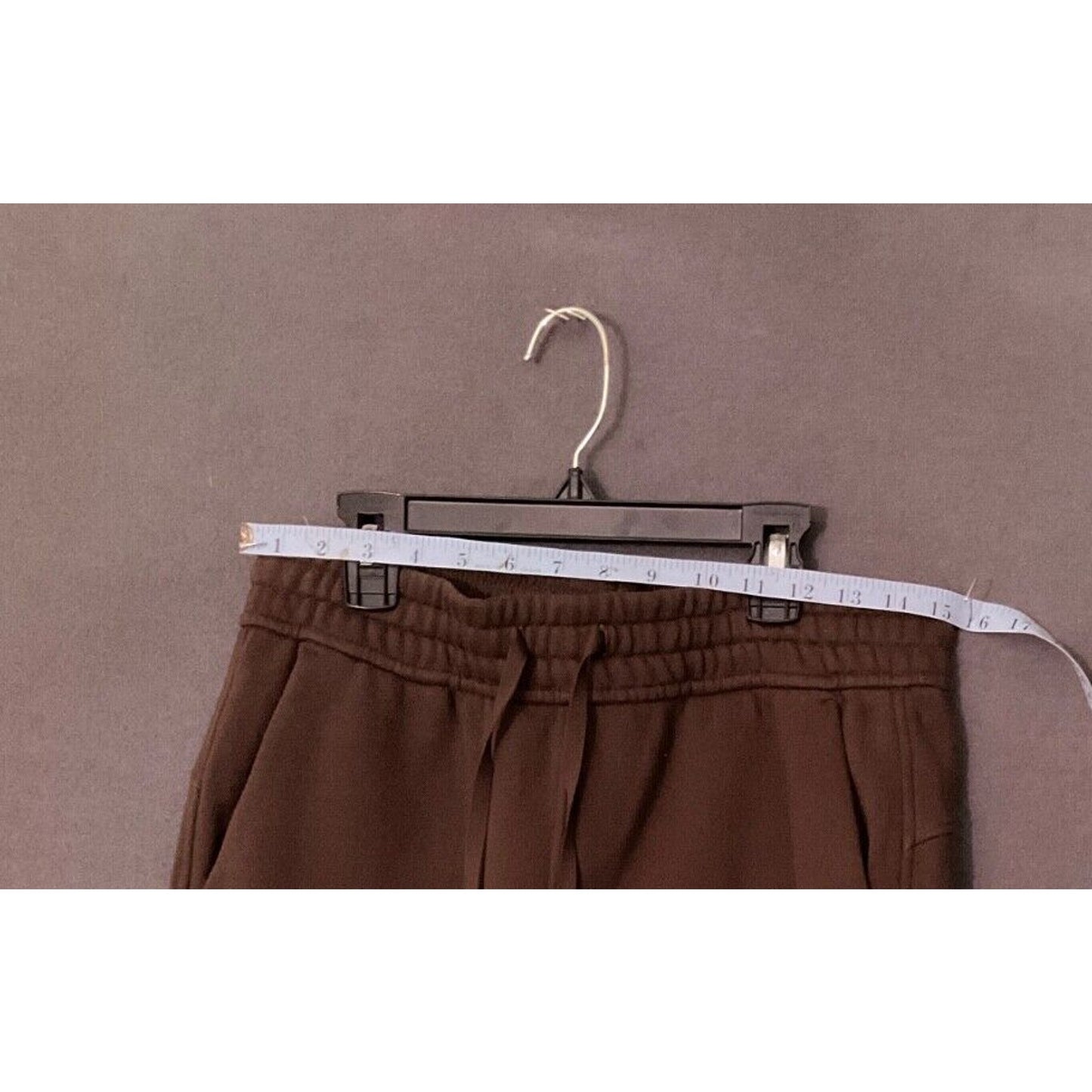 CRZ Yoga Fleece Lined Sweatpants Women Hot Fudge Brown Medium Tall w/Pockets
