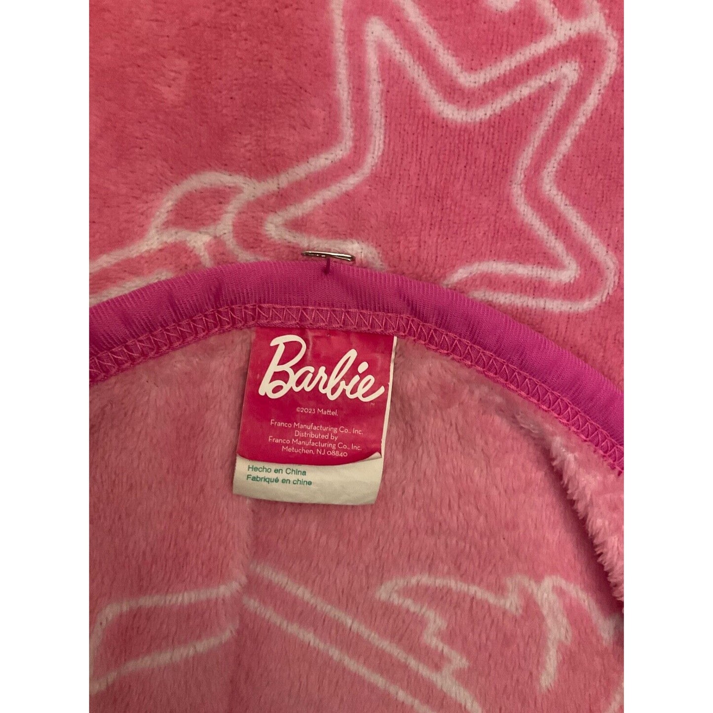 Barbie Mattel Kids Girl's 46'' x 60'' Soft Plush Retro Fleece Throw Blanket