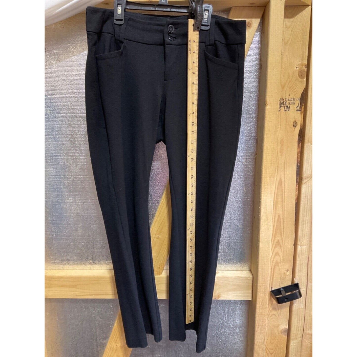 Torrid Black Dress Pants 12S 35"W 30"L 10" Rise Stretchy Comfort