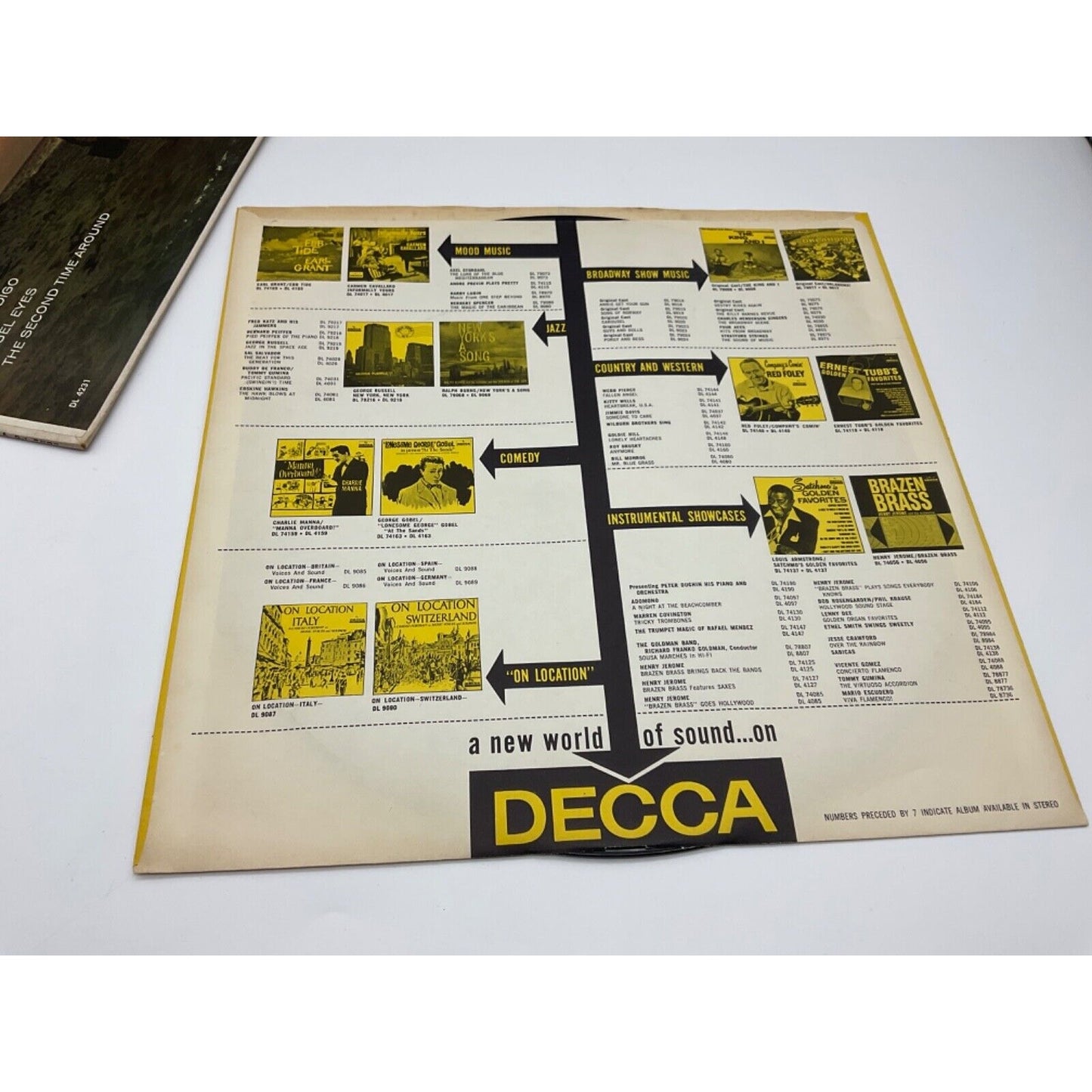 1962 Earl Grant LP "Beyond The Reef", Decca, Easy Listening/Jazz, Good/VG