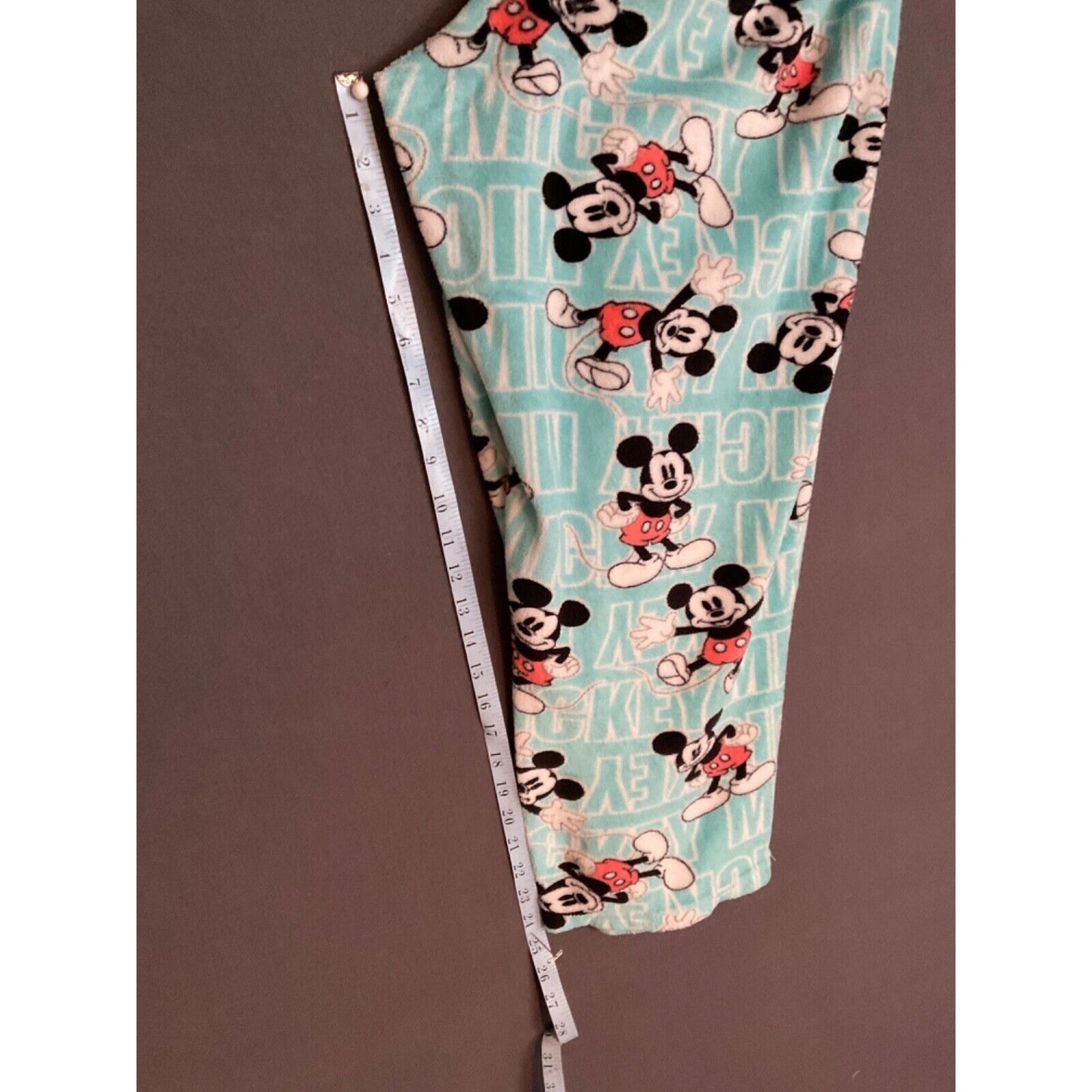 Disney Mickey Mouse Fleece Pajama Pants Women’s Size XL Blue Cozy Sleepwear