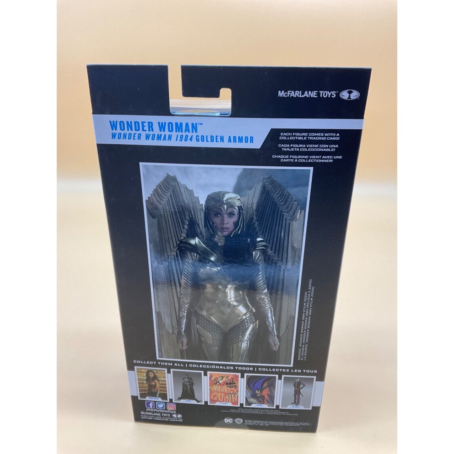 DC Comics Wonder Woman 1984 Gold Armor 7" Action Figure with Wings & Stand