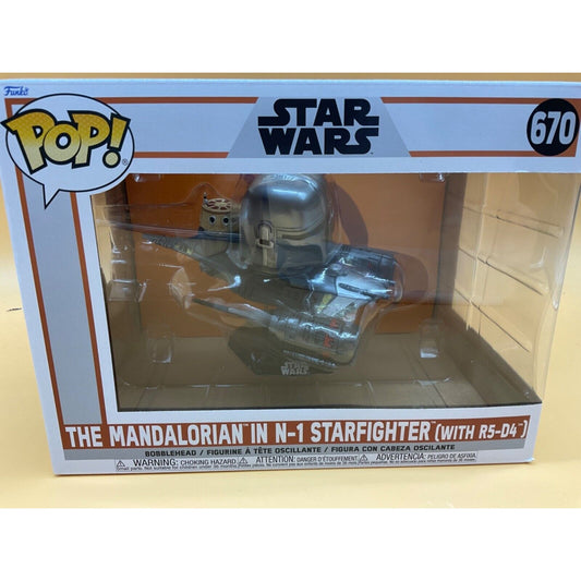 Funko Pop! Star Wars: The Mandalorian in N-1 Starfighter R5-D4 #670