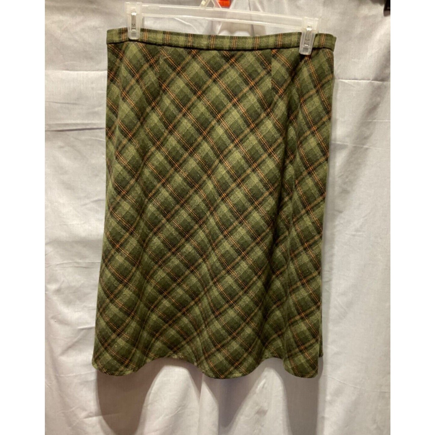 Vintage Cato Wool Blend Skirt 14 Polyester Liner Side Zip Made in Vietnam