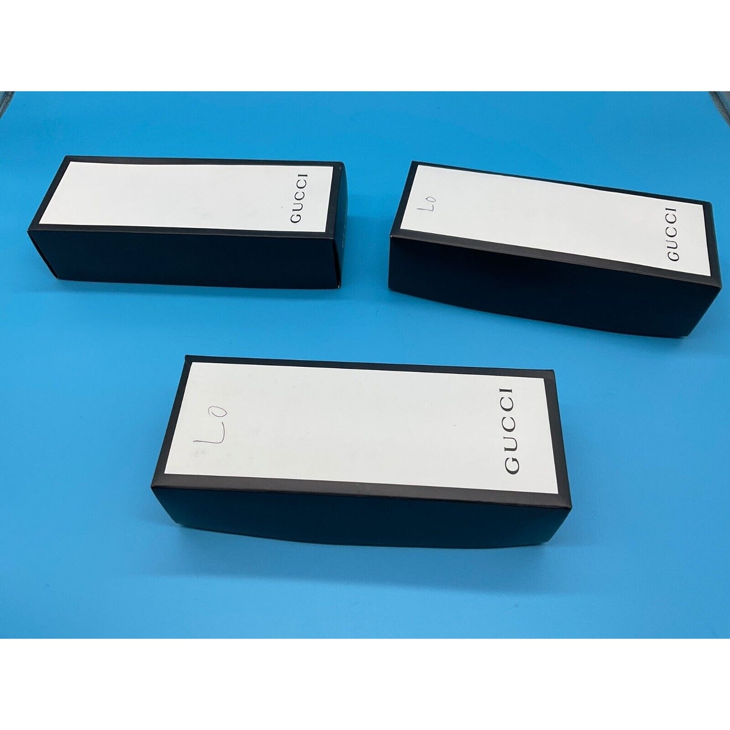 Gucci Empty Gift Boxes Set of 3 Approx 9.5" x 3.5" x 2" Read Description