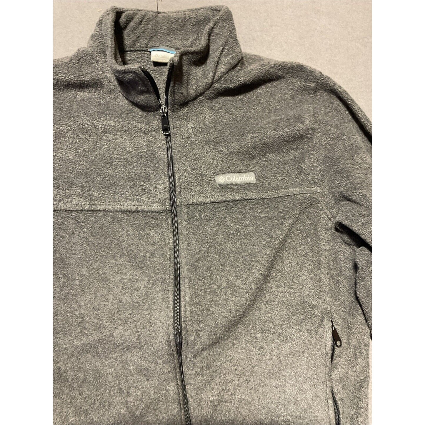 Columbia Sportswear Men's XL Charcoal Grey Full Zip Jacket Pockets Outerwear