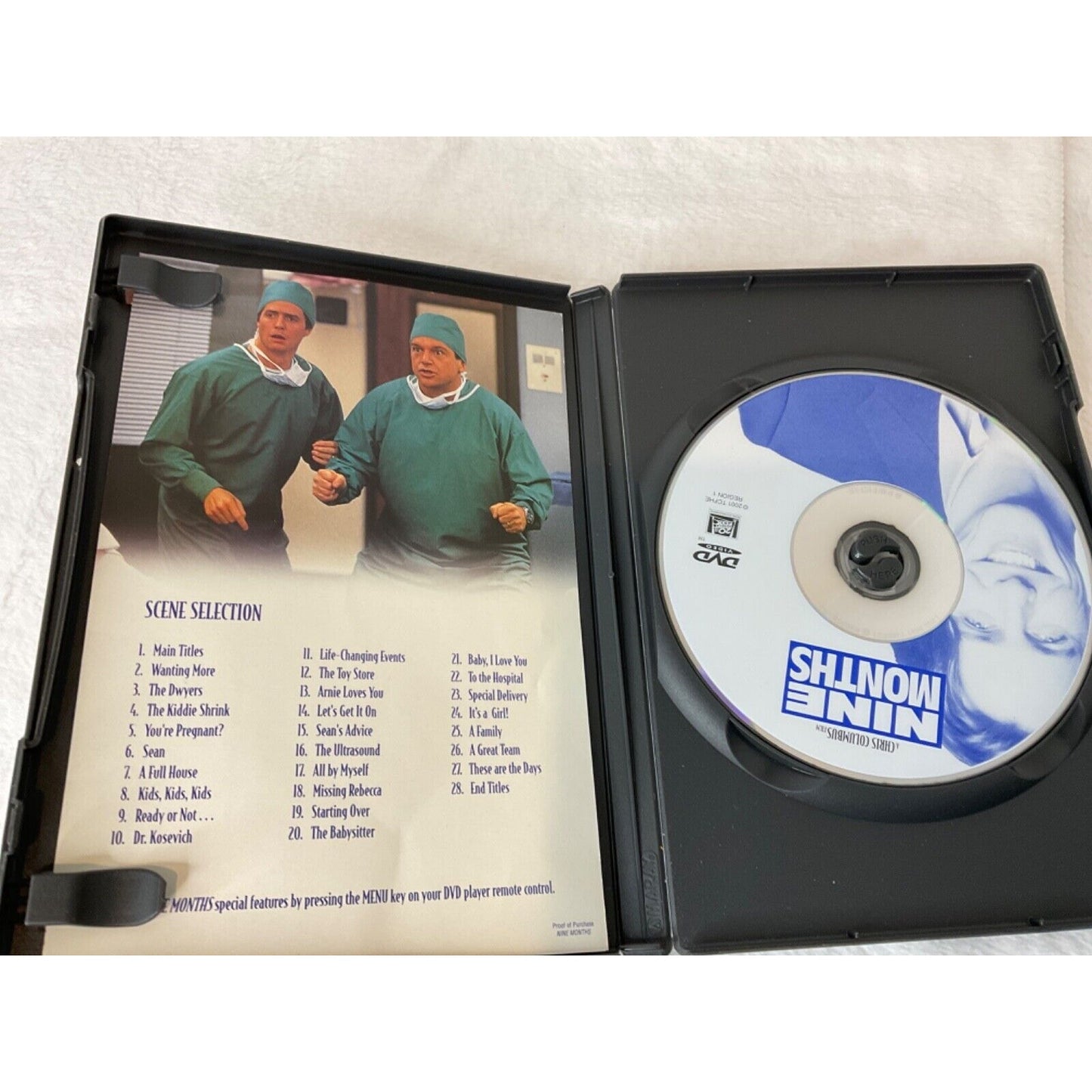 'Nine Months' DVD, Hugh Grant - Heartwarming Comedy - PG-13 - Good Cond