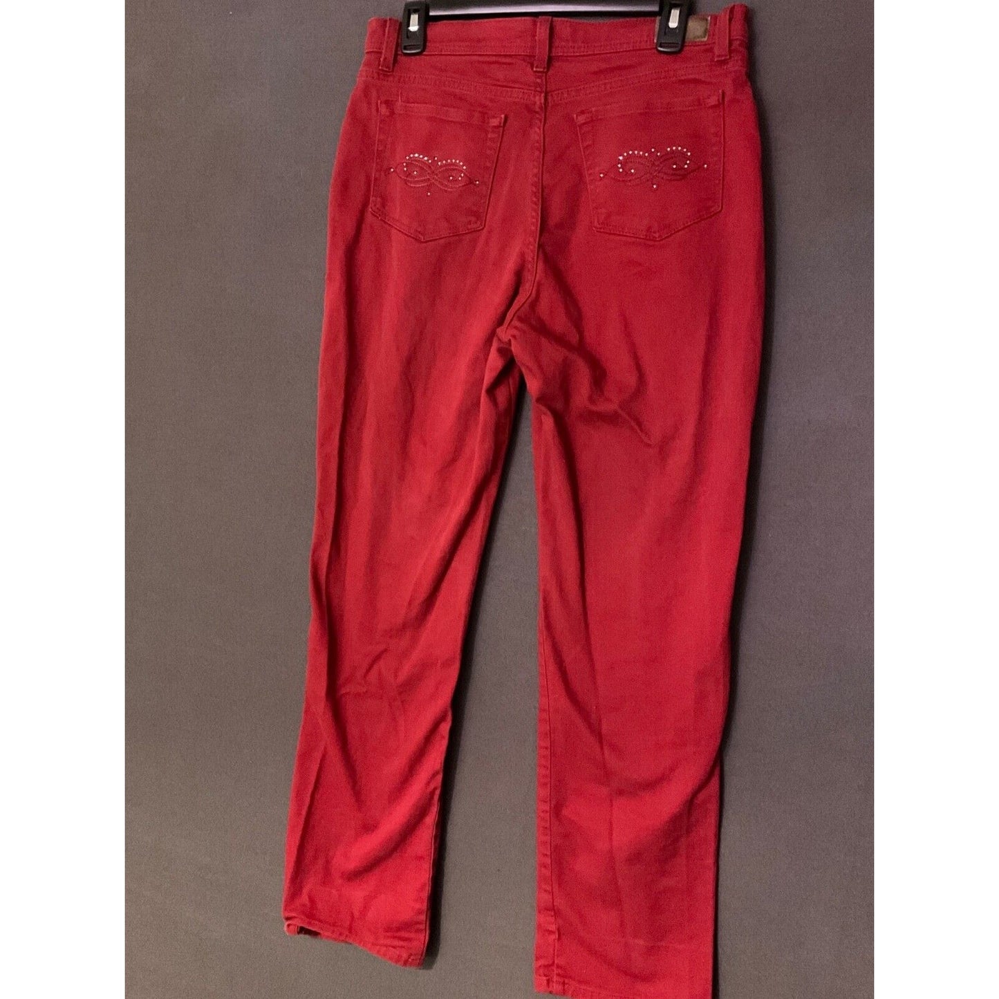 Lee Classic Fit Red Denim Pants 32x30 High Waist Cotton Blend Women’s High Waist