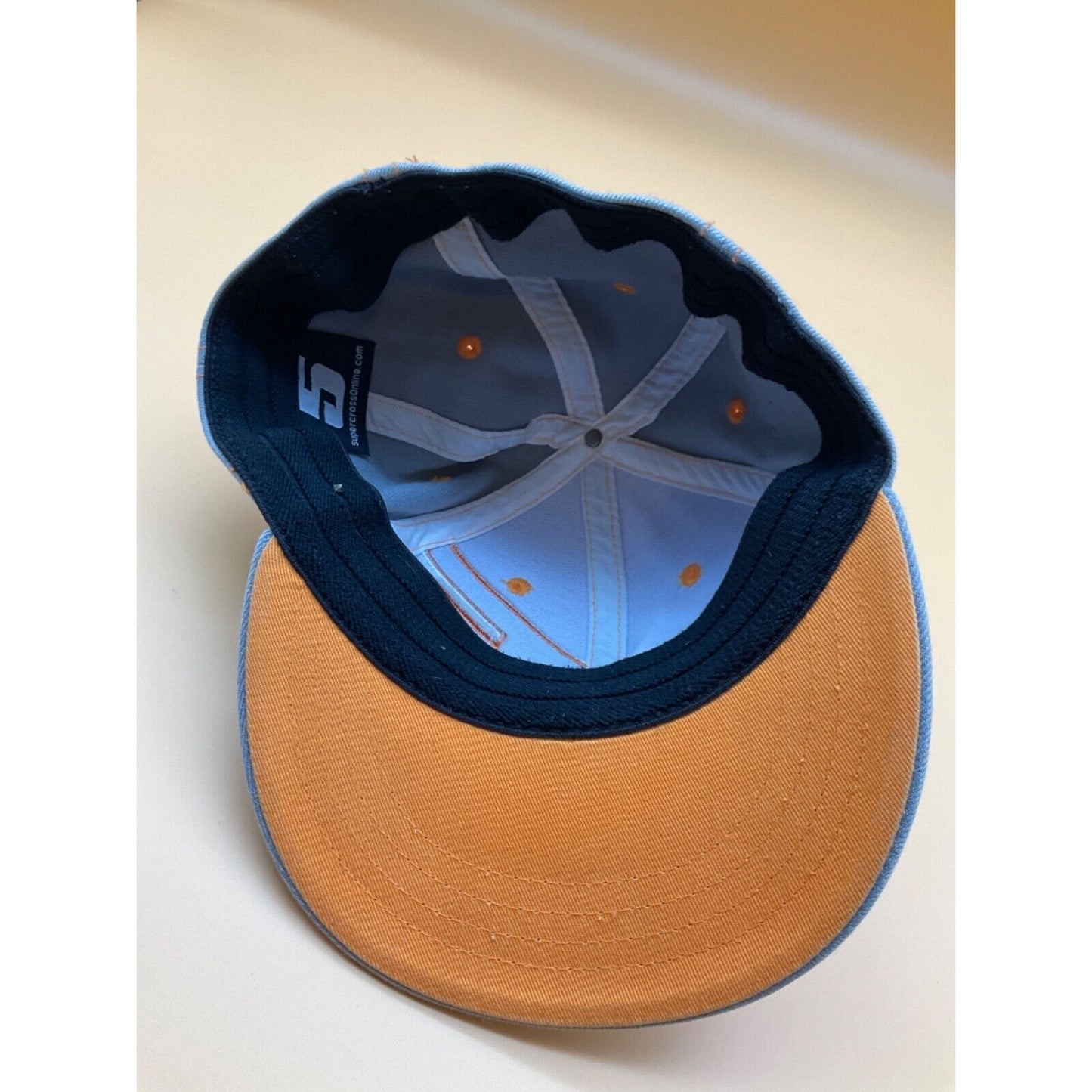 Dungey #5 Grey & Orange Motocross Hat Cap 2013, Mixed Fabric, 7.5" Size