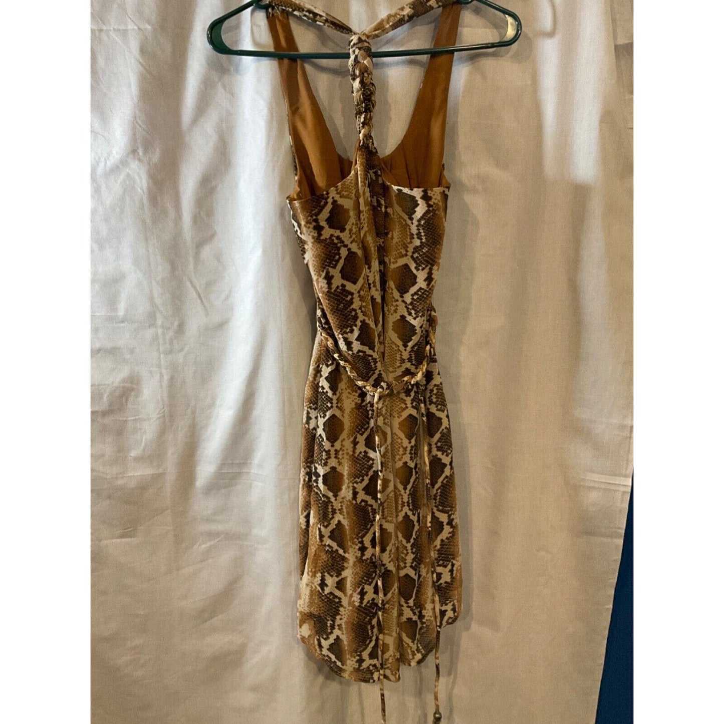 Jessica Simpson Animal Print Sleeveless Dress, Small, 100% Polyester, Lined