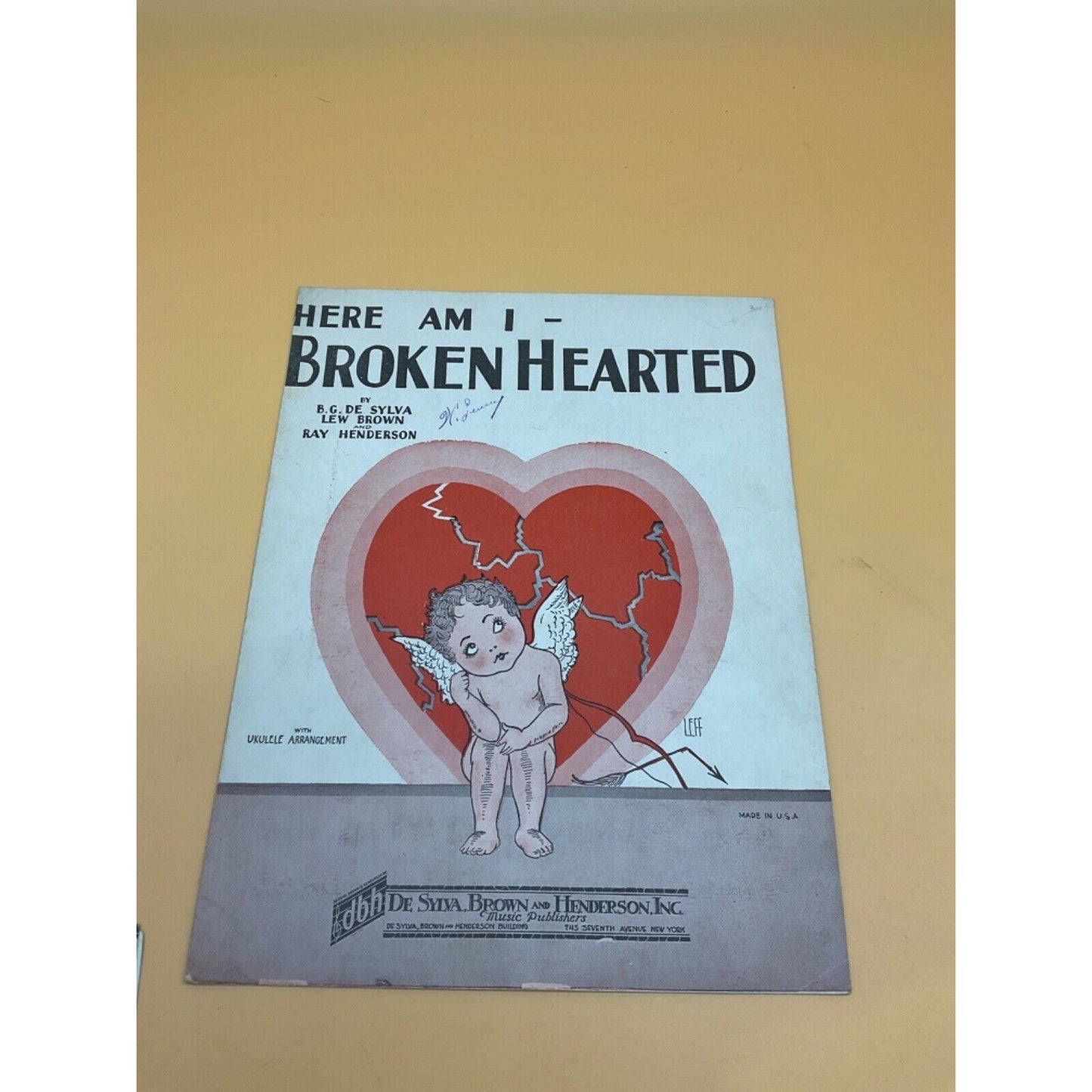 Antique Sheet Music Collection – "Here Am I – Broken Hearted" 1920s & 1930s