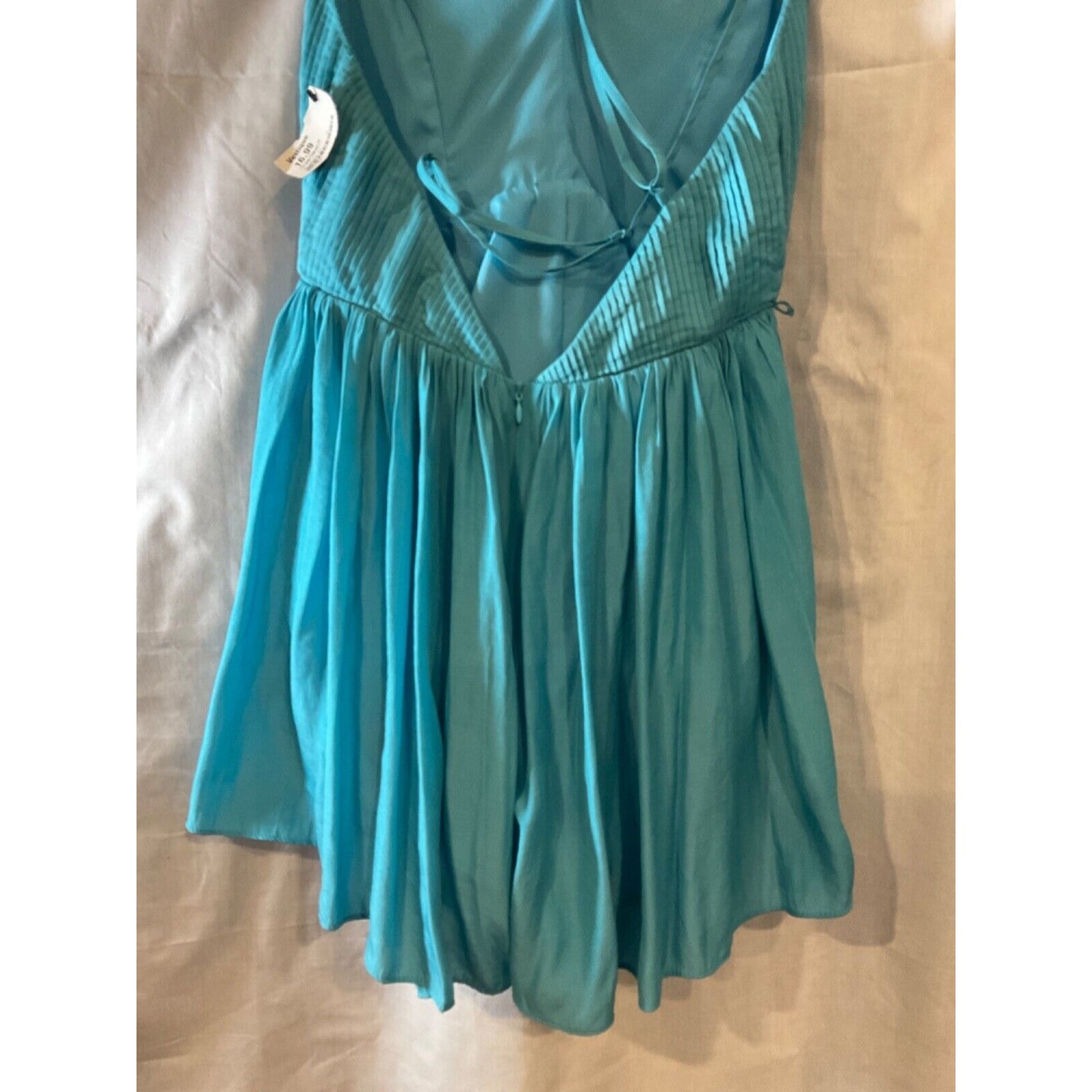 Vestique Blue Skort Dress Size Medium, Sleeveless, Zip Back, Side Pockets NWT