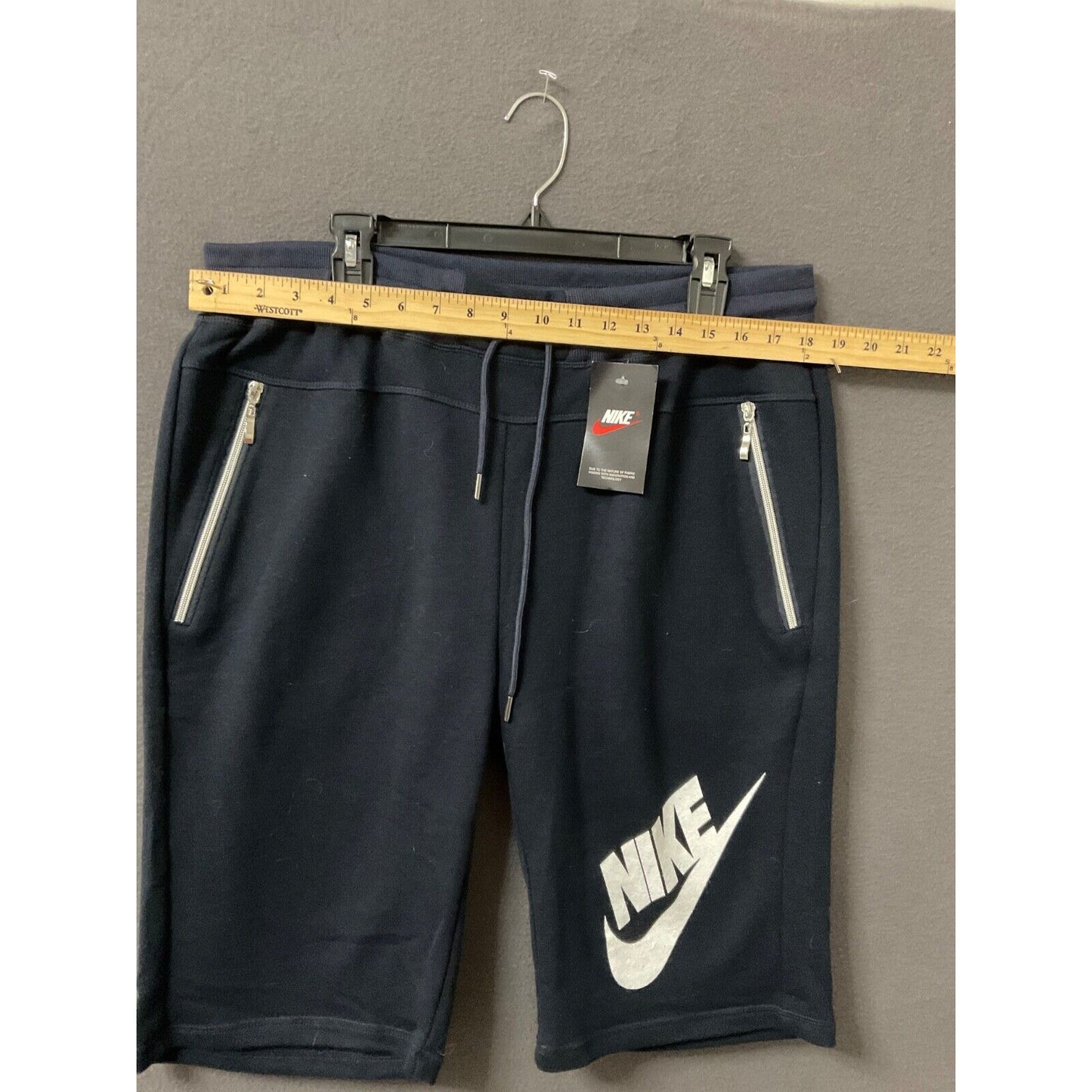 Nike Swoosh XL Black Fleece Sweat Shorts Style 724402 Men's Casual Athleisure