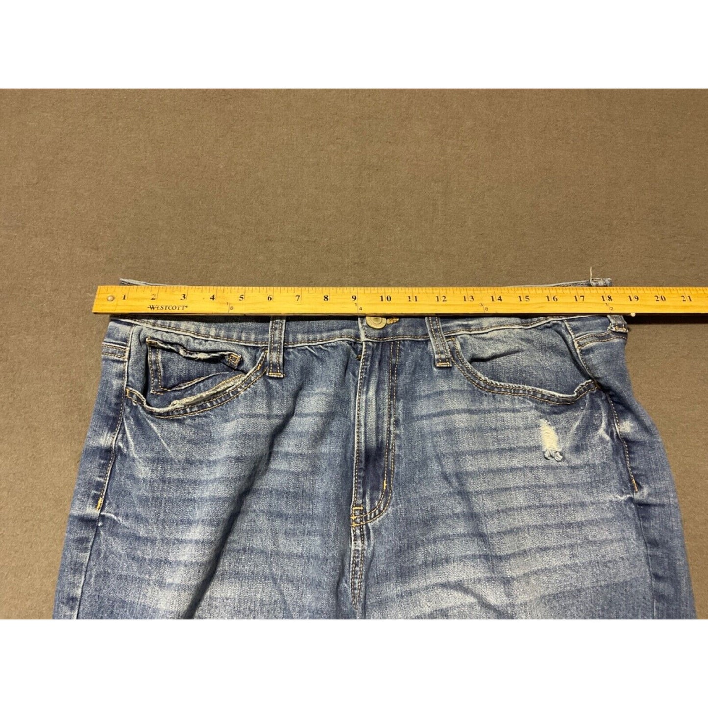 So Curvy Mom Jeans Size 17/33 High Rise Distressed 36"W 27"L