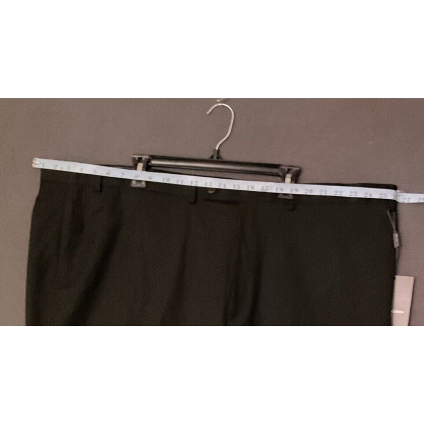 Van Heusen Black Dress Pants 50W x 32L Flat Front New with Tags $120.00