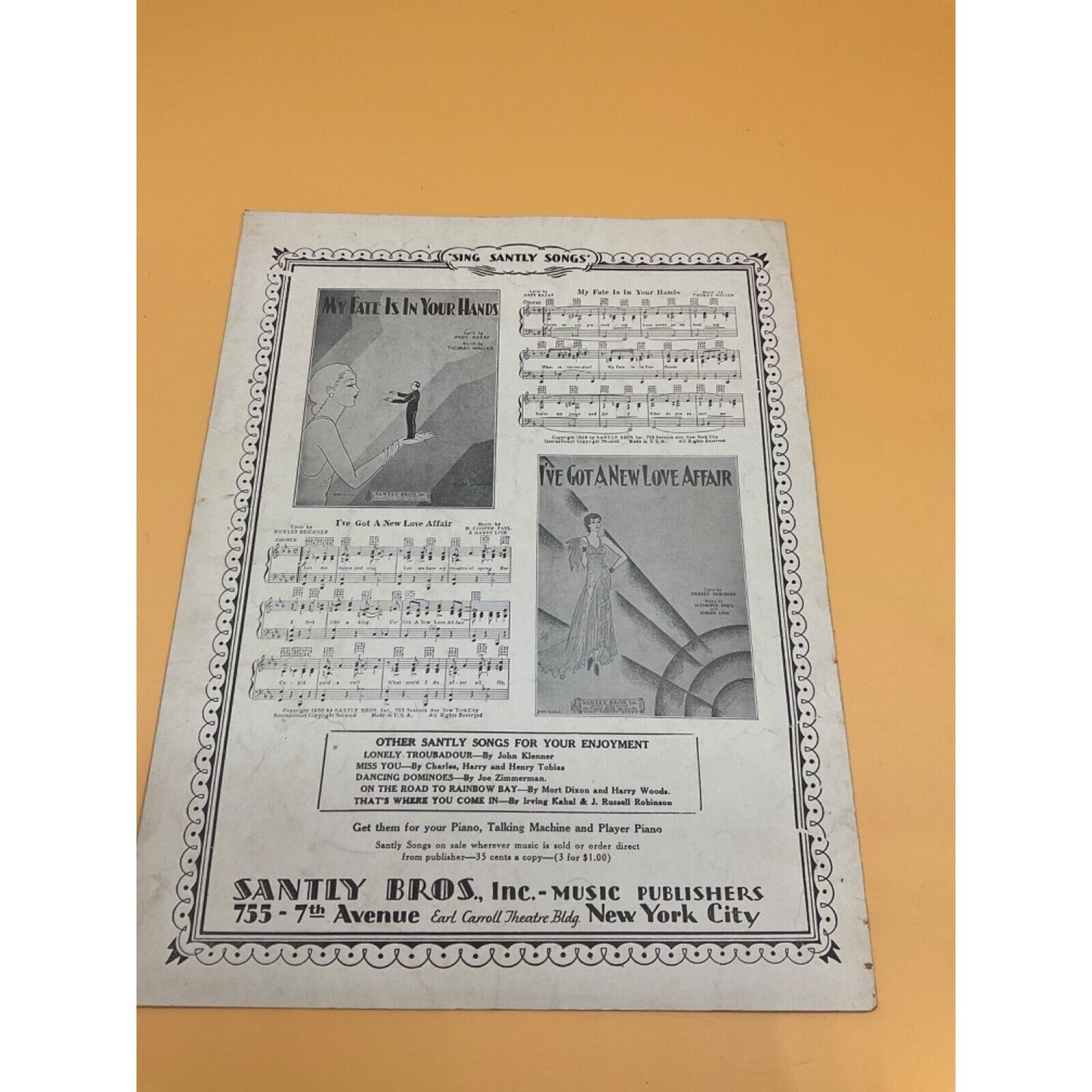 Antique Sheet Music Collection – "Precious," "I Wish I Had Died in My Cradle"