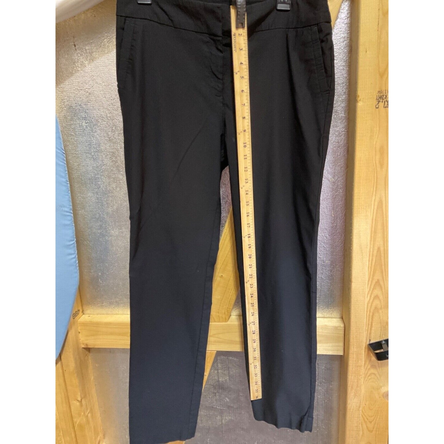 Worthington Women's Black Pants Size 12 Stretchy Wide Waistband 34"W 29"L