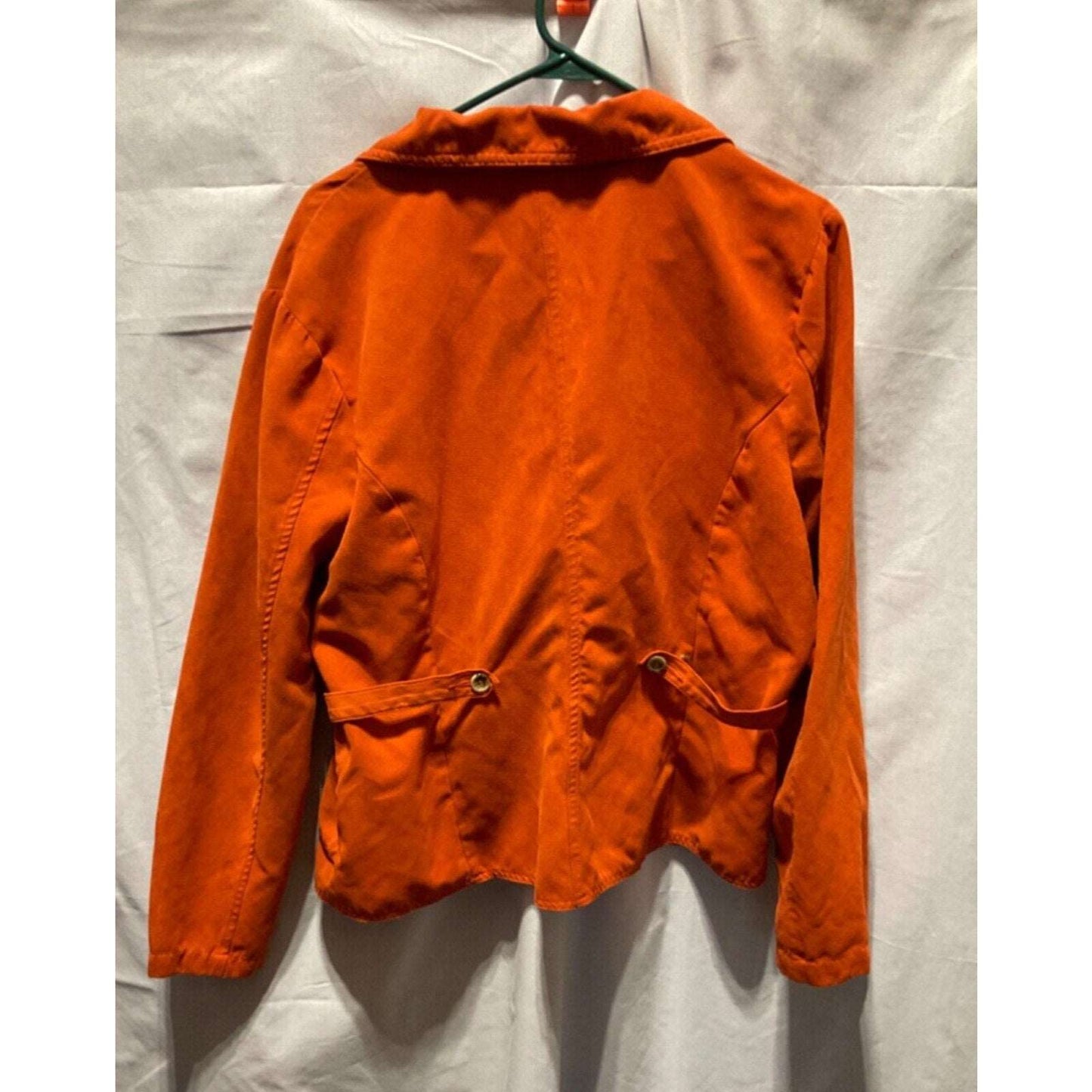 Cato Women's Blazer XL Burnt Orange Suede-Like Polyester