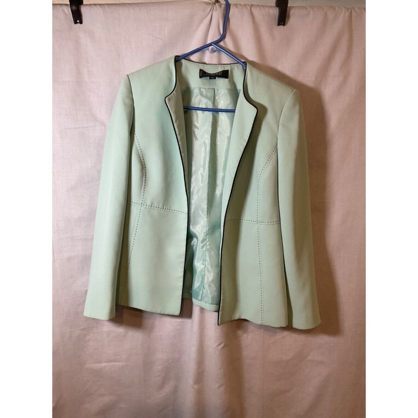 Kasper Petite Suit Set Womens Size 10P 2 Piece Blazer Jacket Pencil Skirt