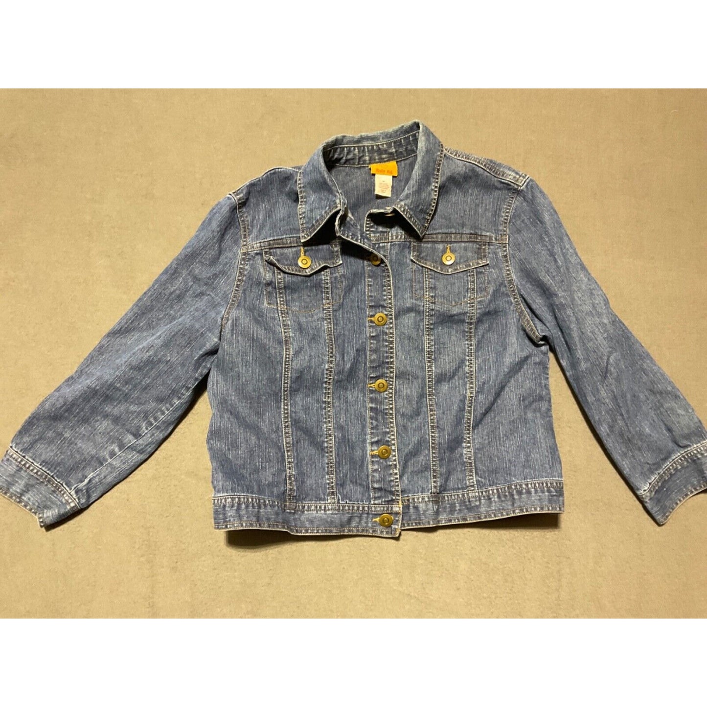 Rudy Rd Girls Jean Jacket Size 12 - Dark Wash, Long Sleeve, Vintage Style 90"s