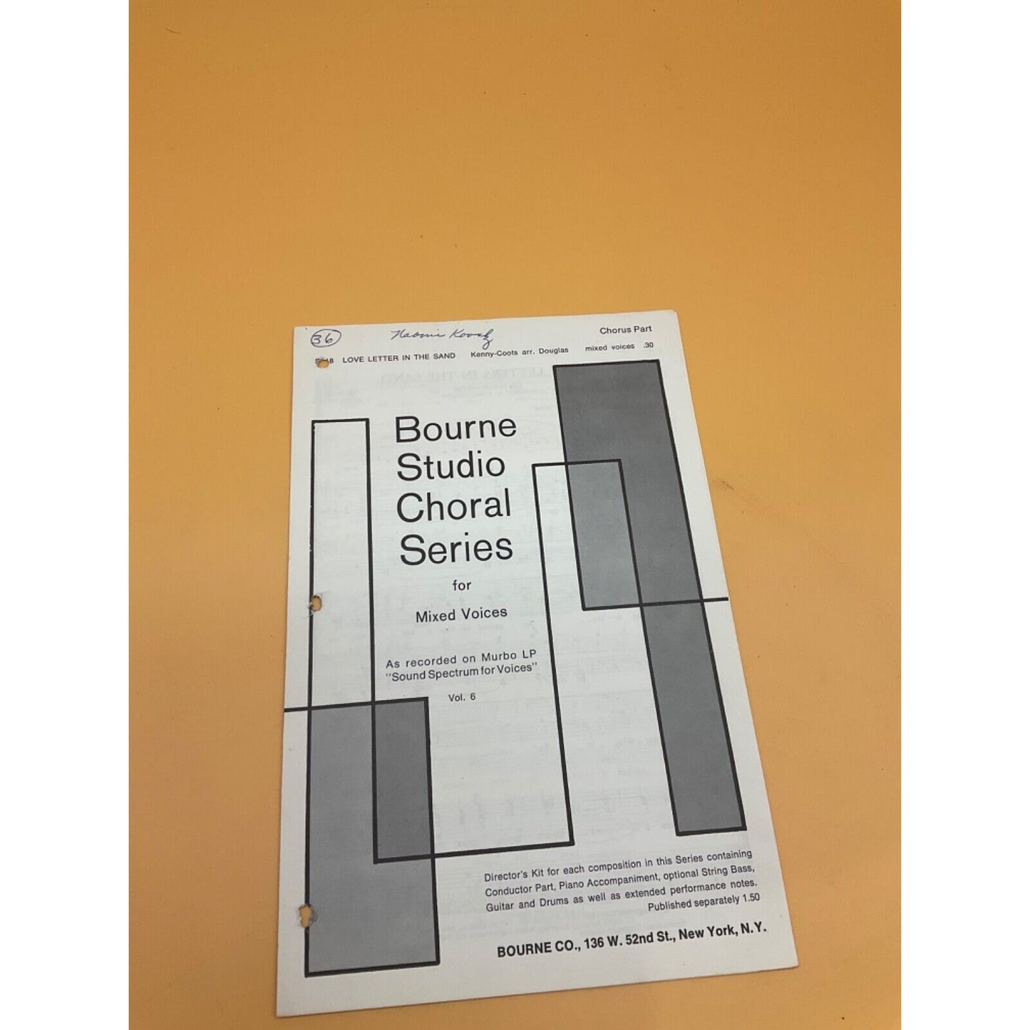 Antique Choral Music Collection – "Deep Purple," "Love Letters in the Sand"