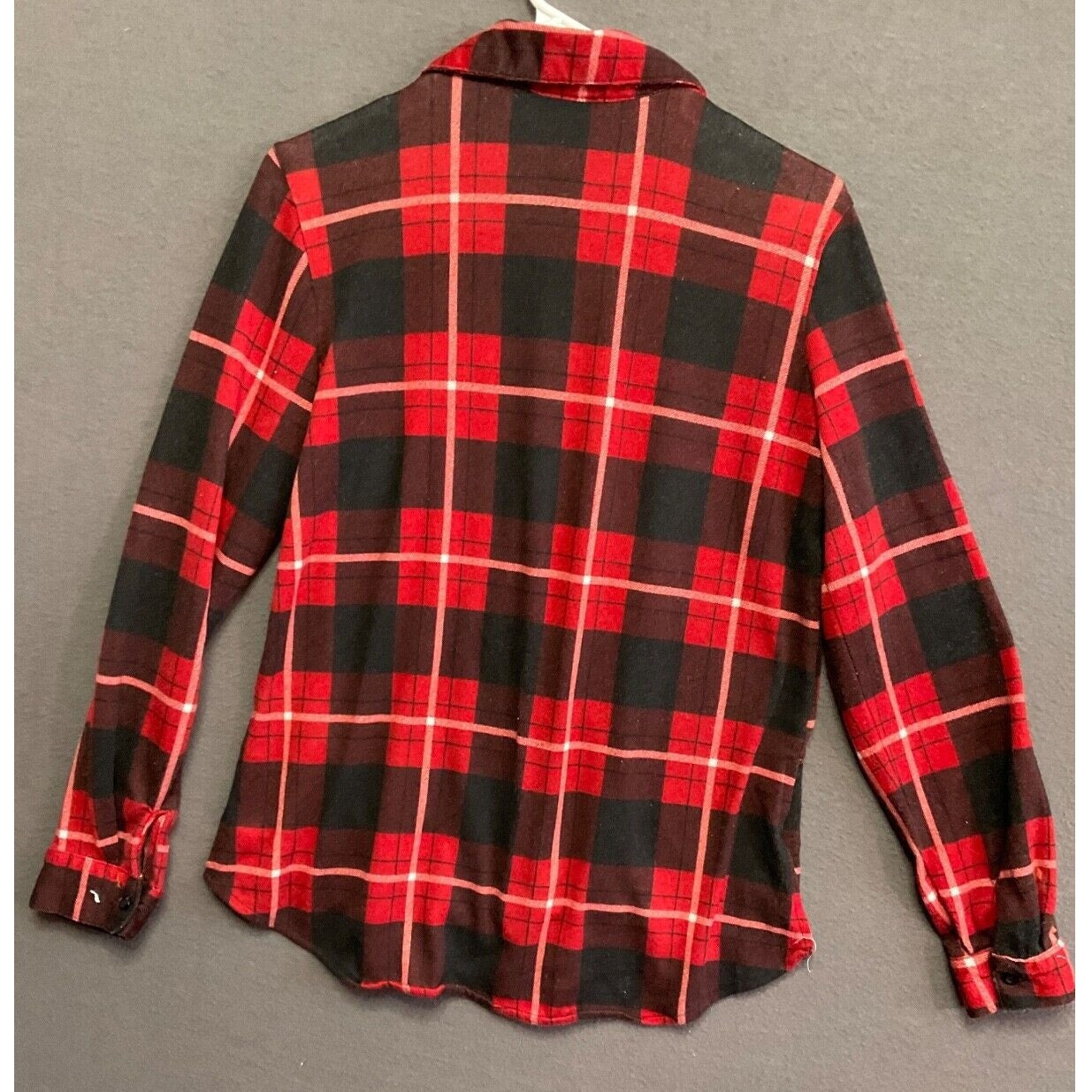 Rue21 Women's XS Plaid Flannel Shirt Red Black Grunge Layering