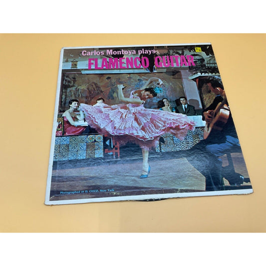 Carlos Montoya Plays Flamenco Guitar LP Vintage Record Good Cond Minor Scratches