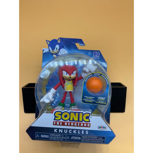 Sonic the Hedgehog Bendable Knuckles w/ Basketball Action Figure - Sealed & Rare