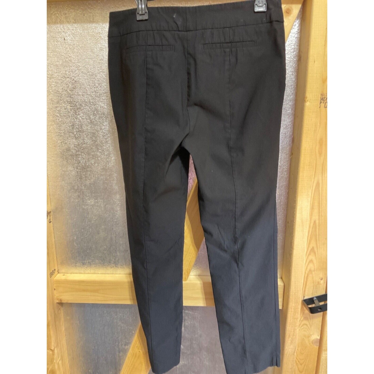 Worthington Women's Black Pants Size 12 Stretchy Wide Waistband 34"W 29"L