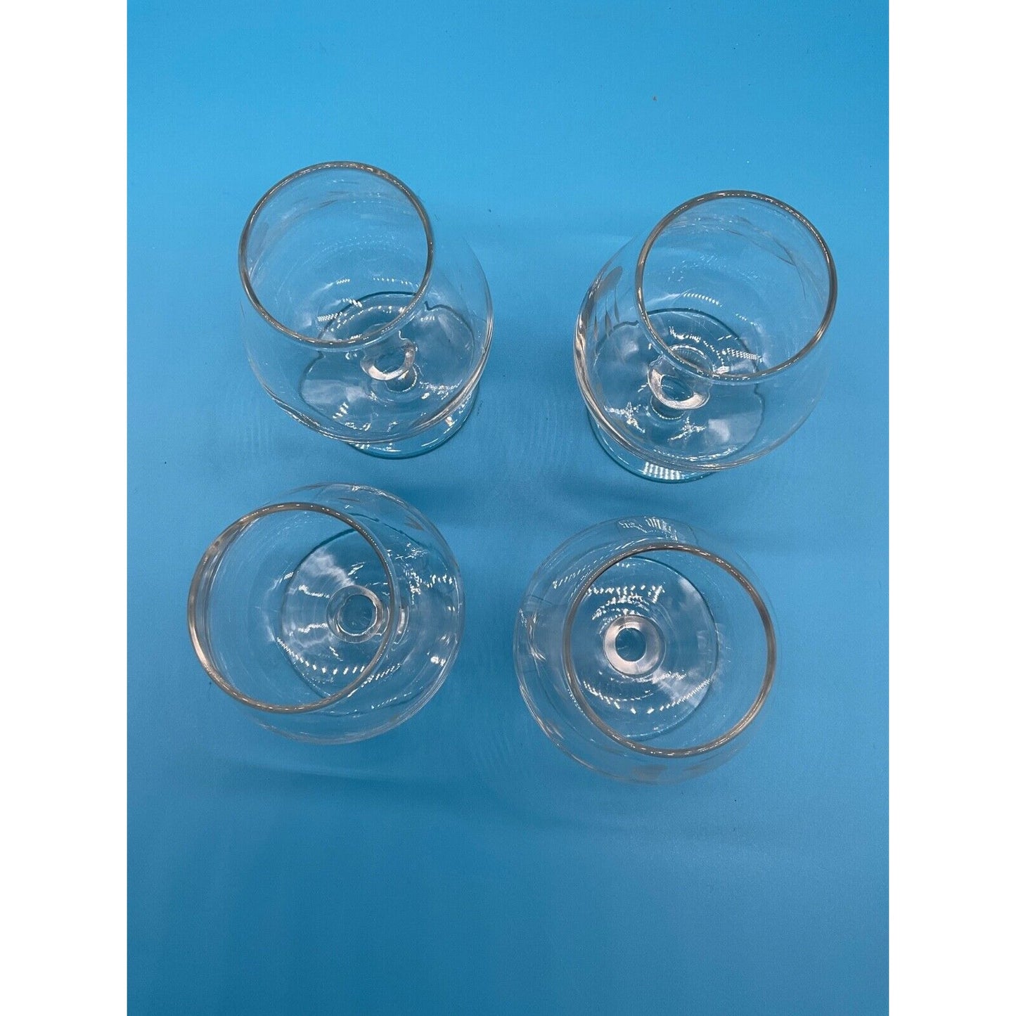 Set of 4 Vintage Brandy Snifters Princess House Crystal Heritage Glasses