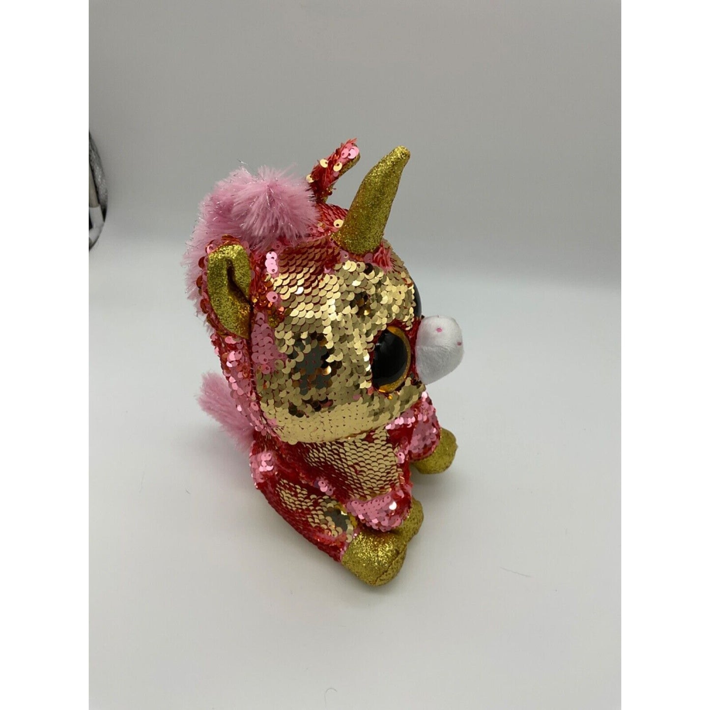 Sunset the Unicorn Beanie Boo by Ty - 10 Inches, Collectible, Good Condition