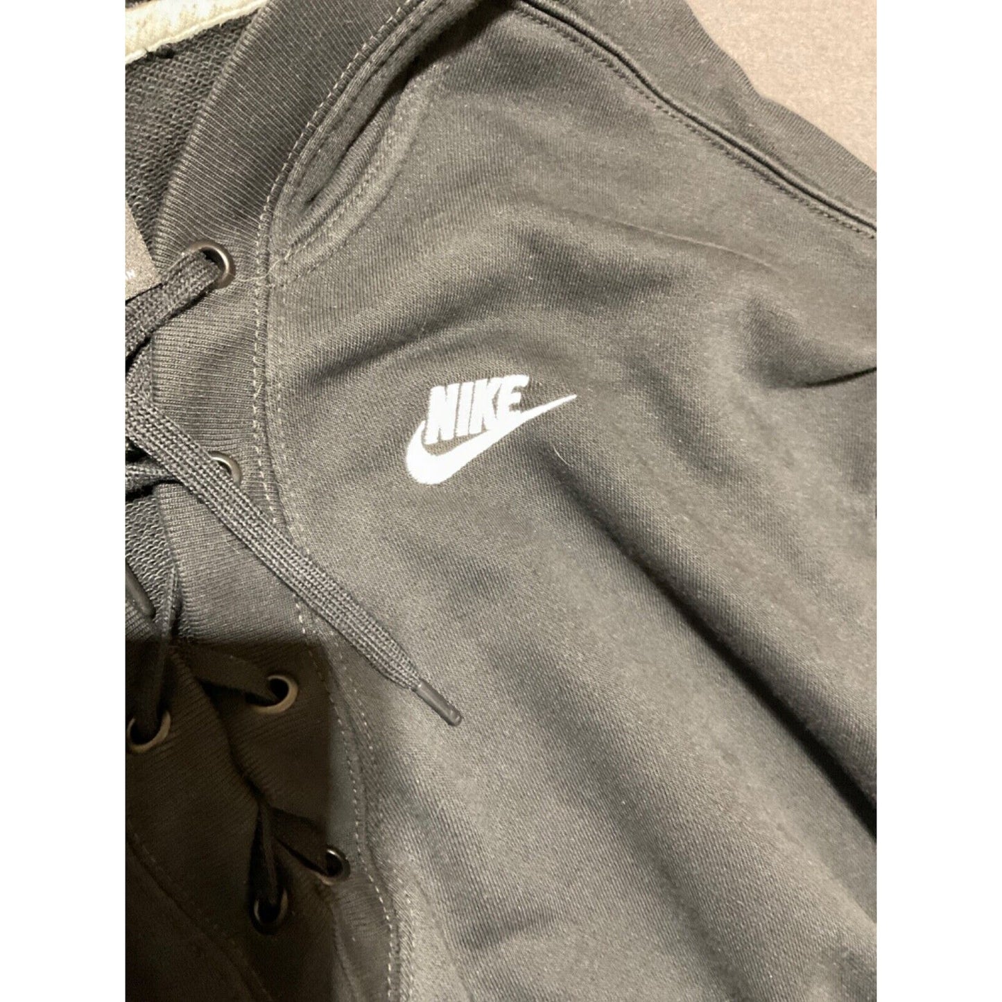 Nike Women's Black Hoodie XL - Pullover, 1/4 Lace-Up, Kangaroo Pocket