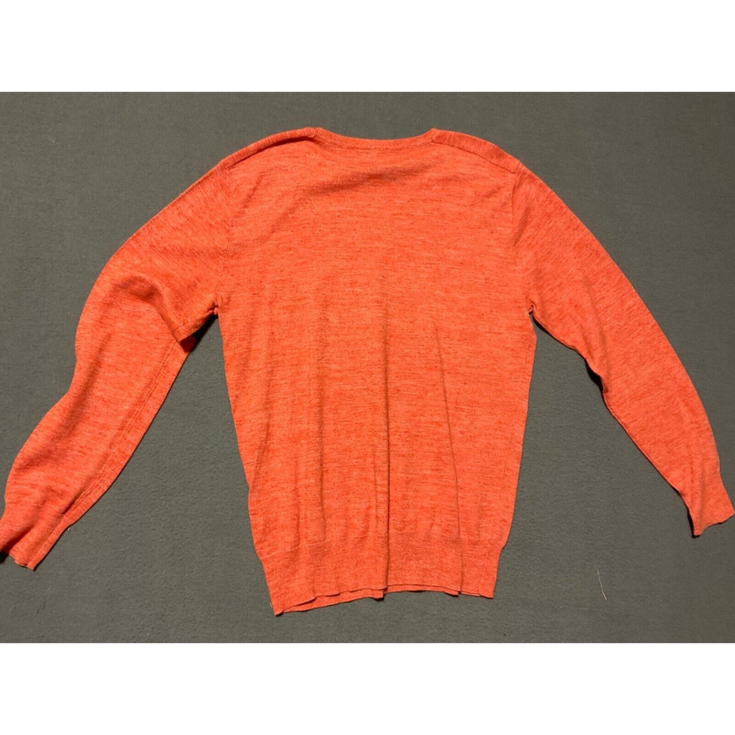 J.Crew Women's Small Lightweight Knit Sweater Orange Crewneck Casual Layering