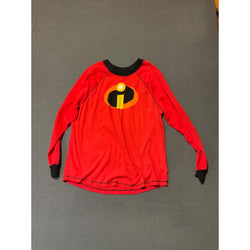 Disney The Incredibles 2 Pajama Long Sleeve Shirt 2X Red 100% Cotton