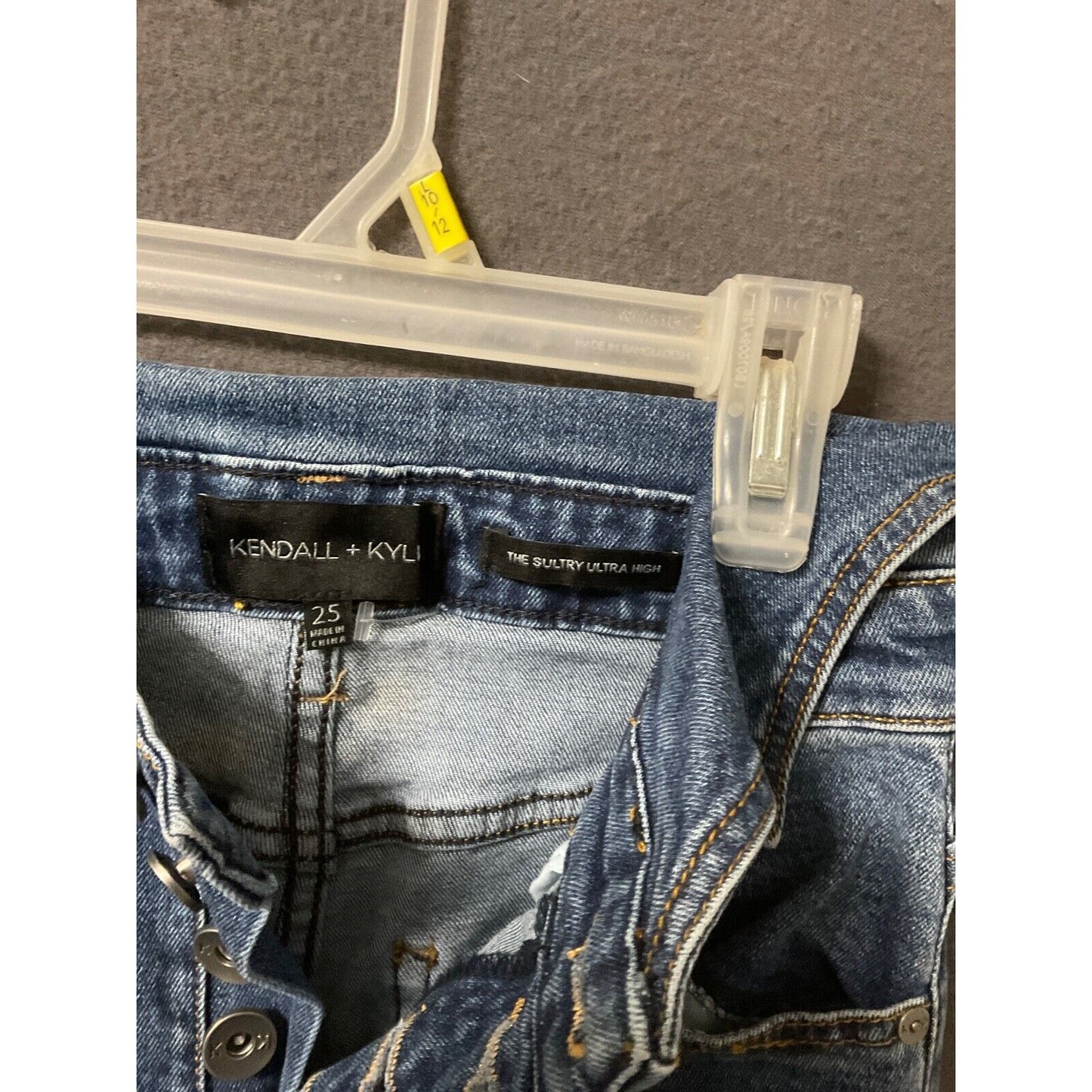 Kendall + Kylie Button-Up High Waist Denim Jeans, Size 25NWT